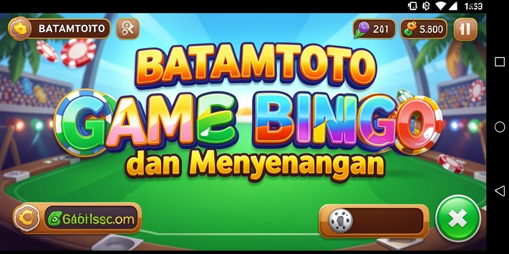 Tampilan layar permainan Bingo yang seru dan interaktif.