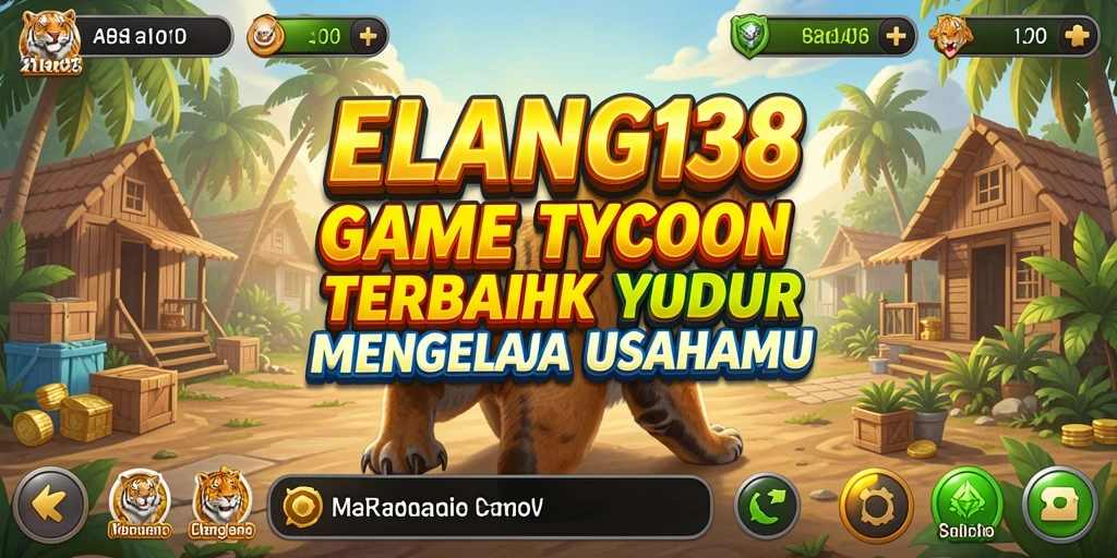 Screenshot gameplay ELANG138 menampilkan bisnis yang sedang dikelola.