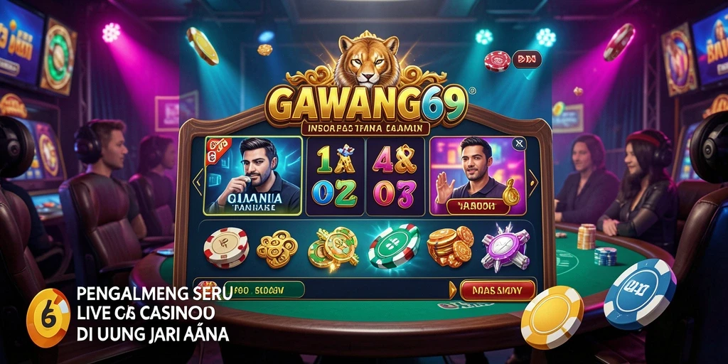 Tampilan gameplay menarik dari GAWANG69 di Live Casino.