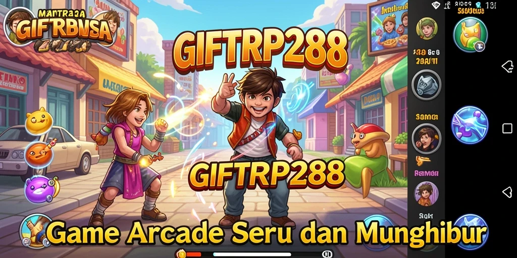 Screenshot utama menampilkan gameplay Arcade yang seru dan menantang.
