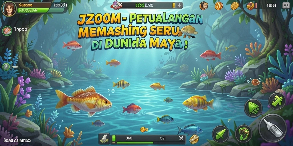 Tampilan menawan gameplay memancing di J200M yang mendebarkan.