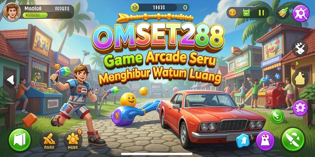Screenshot gameplay OMSET288 dengan visual arcade yang menarik.