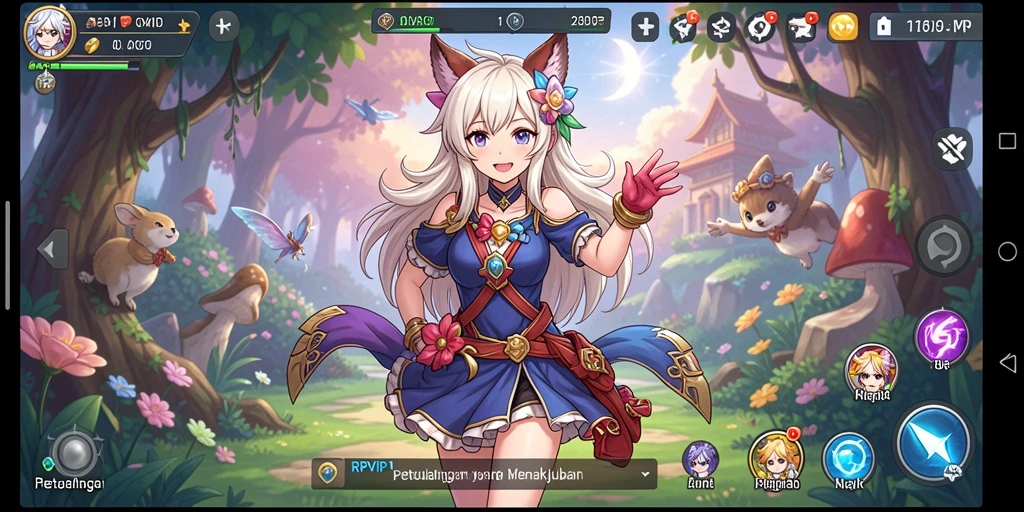 Screenshot utama RPVIP1 menampilkan aksi karakter Anime yang mendebarkan.