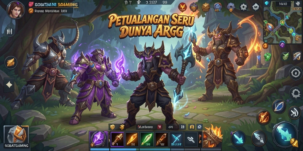 Gameplay seru di dunia ARPG penuh tantangan.