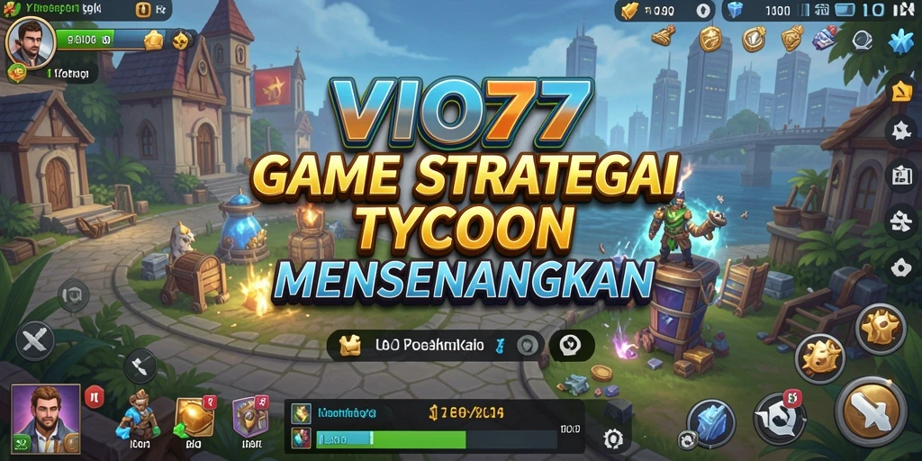 Tampilan gameplay dinamis dalam VIO77, tunjukkan strategi bisnis Anda.