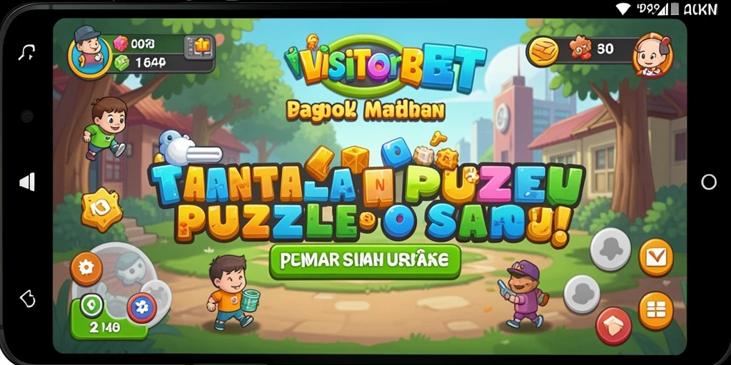 Tampilan gameplay VISITORBET yang menarik dengan berbagai tantangan Puzzle.